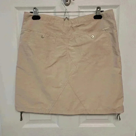 Columbia  Beige Skort Khaki Skirt Size Small Casual Cotton Nylon Blend Women's - Picture 2 of 15